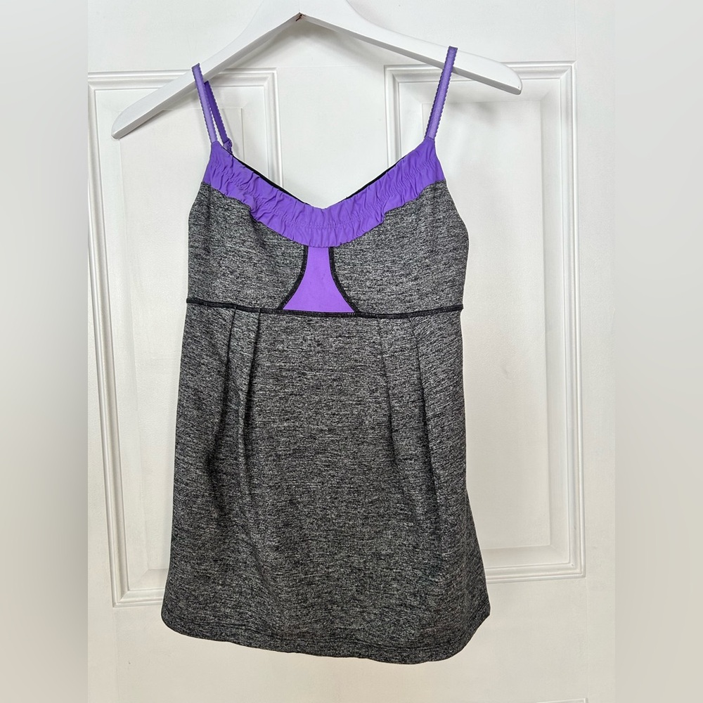 lululemon athletica Purple and Gray Tank Top
